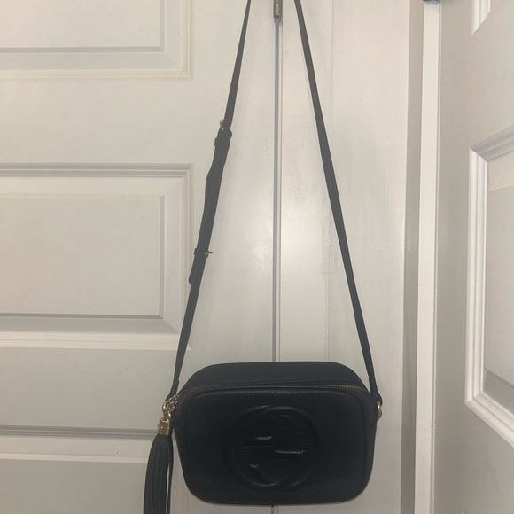 Gucci Black Leather Soho Disco Shoulder Bag - Picture 4 of 10